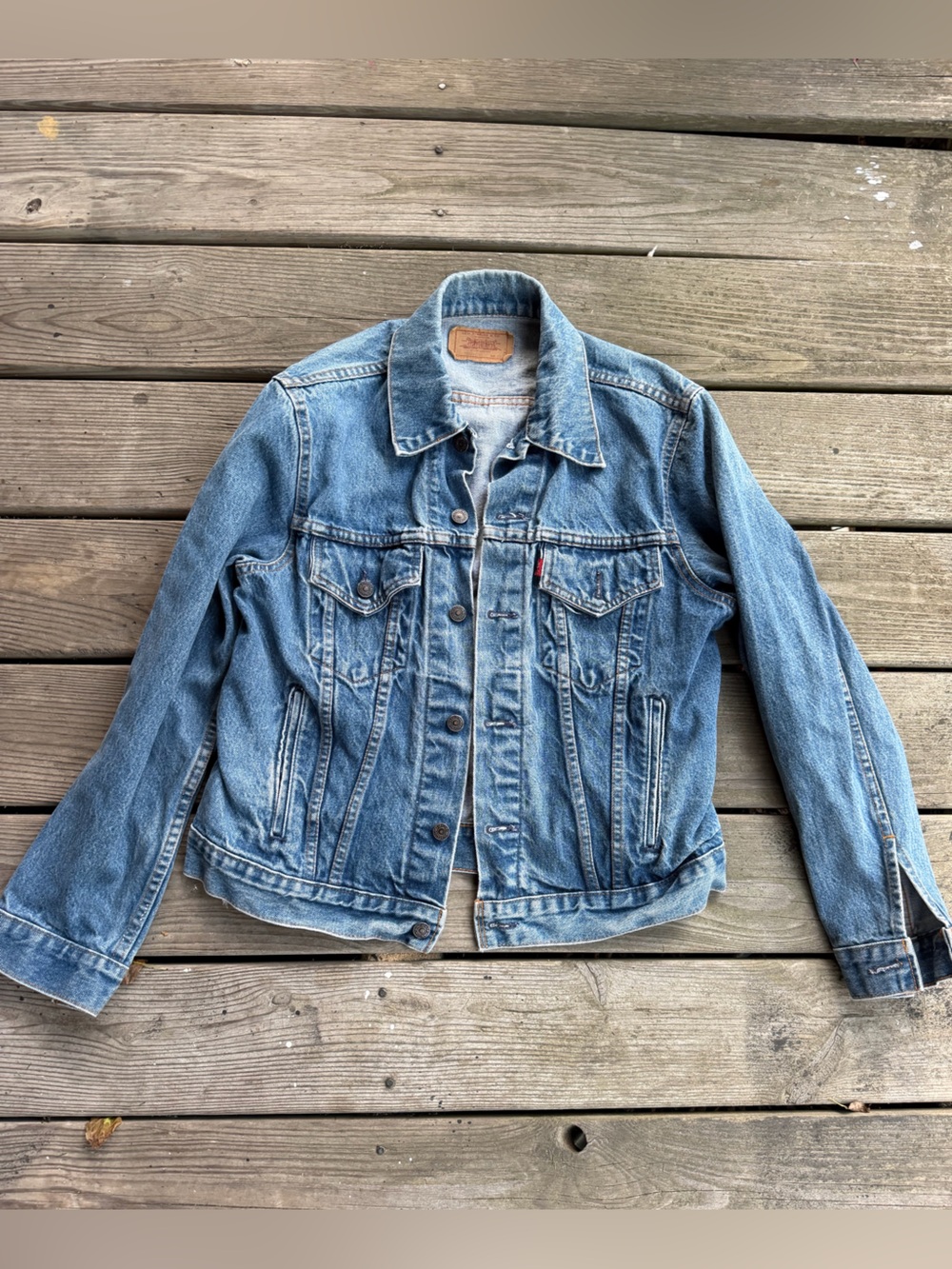 Levis 70506 0216 Men’s Denim Trucker Jacket 44 Vintage 90s Made In Canada